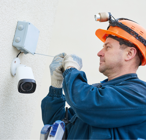 Bravo Smart Life Team Installing CCTV in Colombo, Sri Lanka